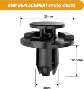 img 3 attached to Replace Car Bumper Clips: GOOACC 100Pcs For Nissan, Mazda And Infiniti, Including Fastener Remover