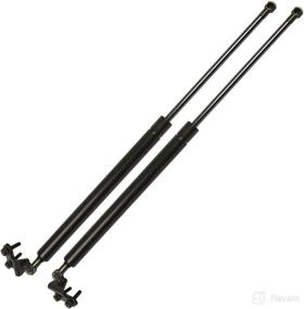 img 3 attached to 🚘 Set of 2 Rear Hatch Lift Supports with Spoiler (Bracket & Ball Stud) for 350Z 2003-2008 - 4194 8196284 90452CD700 90453CD700 90453-CD700 PM1012