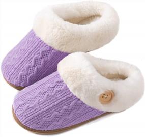 img 4 attached to ULTRAIDEAS Women'S Comfy Fleece Lined Slippers With Memory Foam