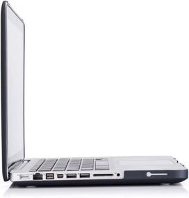 img 2 attached to Жесткий чехол и чехол для клавиатуры для MacBook Pro 13 дюймов с CD-ROM (2009-2012) — черный от RUBAN