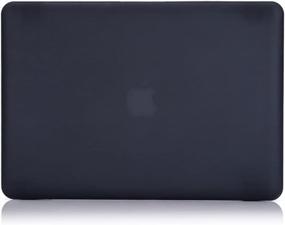 img 4 attached to Hard Shell Case And Keyboard Cover For MacBook Pro 13 Inch With CD-ROM (2009-2012) - Black By RUBAN