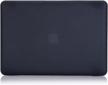 hard shell case and keyboard cover for macbook pro 13 inch with cd-rom (2009-2012) - black by ruban logo
