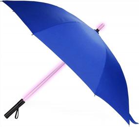 img 4 attached to Stay Dry In Style: Bestkee Lightsaber Umbrella With LED Laser Sword And Torch For Ultimate Rain Protection In 7 Color Changing Shaft