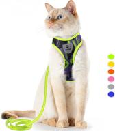 🐱 stylish escape-proof cat harness and leash set: adjustable, breathable, and reflective - ideal for cats and puppies logo