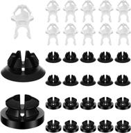 hood prop rod holder set of 30 - black & white clips for car hood rod - suction hood rod holder 91503-ss0-003 - suitable for most automobiles логотип