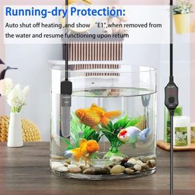 img 2 attached to 🐠 YOFOTHS USB Aquarium Heater: 10W/25W/50W/100W, Thermometer Included, Adjustable Temperature, Small Fish Tank Heater for 5/10/20 Gallon, External Temperature Controller