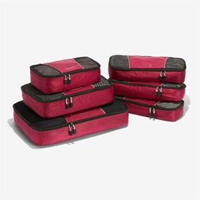 img 1 attached to 🧳 Efficiently Organize Your Travels with eBags Classic 6pc Packing Cubes in Eggplant