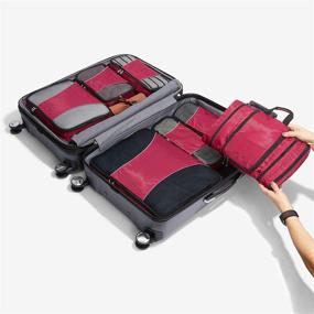 img 3 attached to 🧳 Efficiently Organize Your Travels with eBags Classic 6pc Packing Cubes in Eggplant