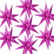 novwang 75 pcs explosion star foil balloons 12 point silver starburst cone mylar balloons for party supplies christmas birthday wedding baby shower photo booth (plum red) logo