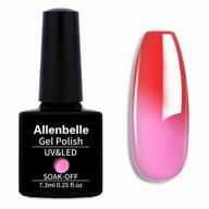 откройте для себя набор гелевых лаков для ногтей allenbelle's mood-changing: 5707 подарочный набор лаков для ногтей, меняющих цвет, для нанесения уф-светодиодов soak-off логотип