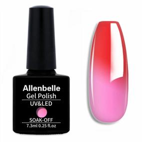 img 4 attached to Откройте для себя набор гелевых лаков для ногтей Allenbelle'S Mood-Changing: 5707 Подарочный набор лаков для ногтей, меняющих цвет, для нанесения УФ-светодиодов Soak-Off