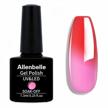 discover allenbelle's mood-changing gel nail polish set: 5707 color changing nail polish gift set for soak-off uv led application logo
