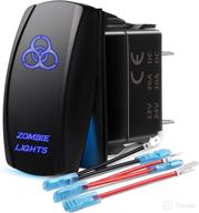 discover reliable and stylish mictuning mic-lsz1 5-pin zombie rocker switch with on-off led light 20a 12v in blue logo