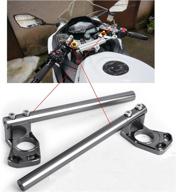 🏍️ kawasaki ninja 250r/300 motorcycle handlebar replacement – 37mm clip-on bars, gray, φ 7/8 логотип