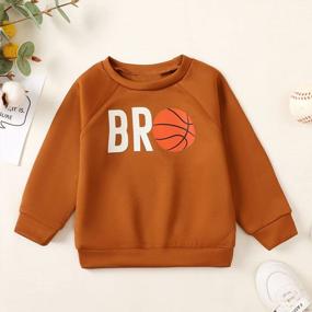 img 3 attached to 9M-3T Toddler Boys Sports Sweatshirts: Basketball, Football, Baseball & Soccer Graphics!