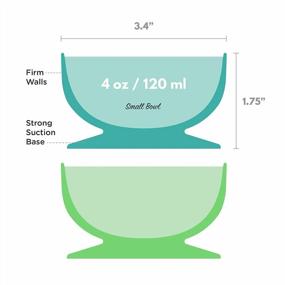 img 1 attached to ChooMee Silicone Baby Bowls With Extra Strong Suction Base, Durable And Firm For Infant & Toddler Baby Led Feeding - 2 CT