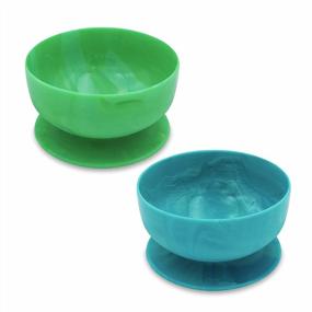 img 4 attached to ChooMee Silicone Baby Bowls With Extra Strong Suction Base, Durable And Firm For Infant & Toddler Baby Led Feeding - 2 CT