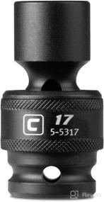 img 1 attached to 🔧 High-Quality Capri Tools Universal Impact Socket: 17 mm, 1/2-Inch Drive, 6-Point, Metric