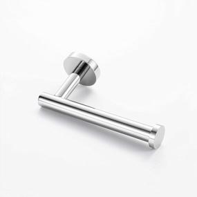 img 3 attached to SUS 304 Stainless Steel Toilet Paper Holder Hanger With Wall Mount For Modern Bathroom And Kitchen Accessory - Chrome Finish, Including Paper Towel Holder, Tissue Roll Holder, And Hand Towels Ring