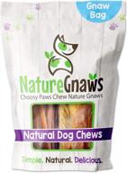 nature gnaws combo pack - long-lasting dog chews for puppies and adult dogs - rawhide-free chew bones, bully sticks, and chew sticks - perfect for teething and dental health - all-natural (12 count) logo