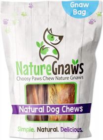 img 4 attached to Nature Gnaws Combo Pack - Long-Lasting Dog Chews For Puppies And Adult Dogs - Rawhide-Free Chew Bones, Bully Sticks, And Chew Sticks - Perfect For Teething And Dental Health - All-Natural (12 Count)