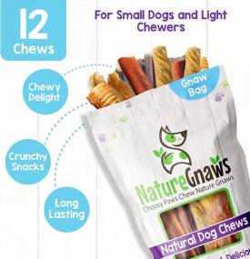 img 3 attached to Nature Gnaws Combo Pack - Long-Lasting Dog Chews For Puppies And Adult Dogs - Rawhide-Free Chew Bones, Bully Sticks, And Chew Sticks - Perfect For Teething And Dental Health - All-Natural (12 Count)