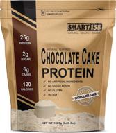 chocolate cake natural protein powder, gluten-free, soy-free, usa, keto (low carb), natural bcaas logo