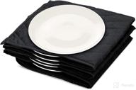 navaris electric plate warmer - 10 plate heating pouches for quick warming of dinner plates to 165°f in 10 minutes - space-saving foldable design - sleek black logo