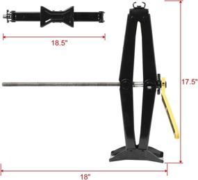 img 3 attached to 🔧 NovelBee Scissor Jack: Max 2T Load Capacity, 4" to 16.2" Lift Range, Hand Crank Included