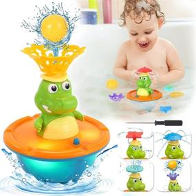 img 4 attached to UOYHXQ Crocodile Automatic Toddlers Sprinkler