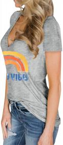 img 2 attached to Positive Fashion: Women'S Vibrant Good Vibes Henley Shirts With V-Neck And Button-Up Design