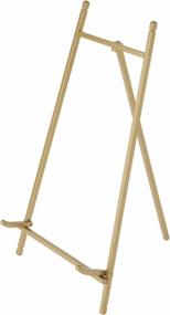 img 1 attached to 🎨 Bard's Satin Gold-Toned Metal Easel: Elegant 12" H x 6.5" W x 7" D Display Stand