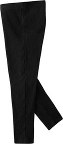 img 3 attached to Noomelfish Cotton Length Leggings: Stylish Stretch Girls' Clothing for Comfortable All-Day Wear