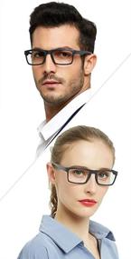 img 1 attached to MARE AZZURO TR90 Reading Glasses for Men - Stylish Reader from 1.00 to 4.00 Strength