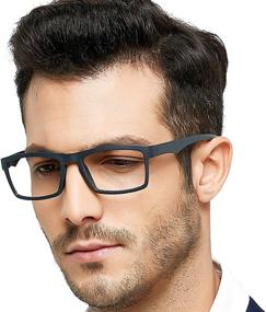 img 3 attached to MARE AZZURO TR90 Reading Glasses for Men - Stylish Reader from 1.00 to 4.00 Strength