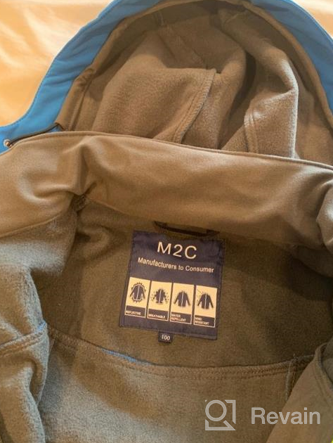 img 1 attached to M2C Boys Girls Hooded Windbreaker: Cozy Fleece Lined Softshell Jacket review by Cedric Edwards