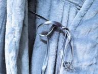 img 1 attached to 48" Ultra Plush Hooded Robe - Softies Drop Needle Bathrobe With Attached Belt review by Dion Madison