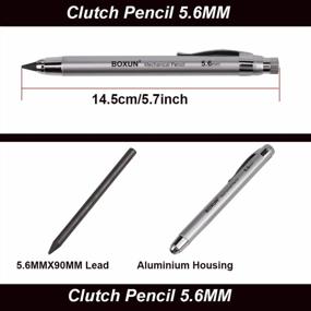 img 2 attached to 5.6MM Lead Holder Pencils - Premium Metal Art Clutch, 90MM Lead For Drafting, Shading, Crafting, Sketching & Wood Working (Pack Of 2)