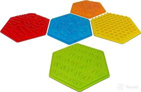 img 4 attached to 🌈 Colorful Sensory Stepping Stones for Children 3+ - Playzone-fit Sensory Steps - Fun Nature Textures - Ideal for Enhanced Motor Skills Development