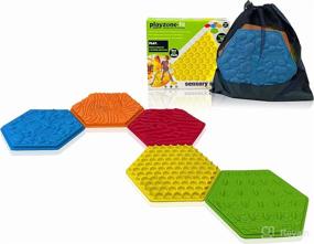 img 3 attached to 🌈 Colorful Sensory Stepping Stones for Children 3+ - Playzone-fit Sensory Steps - Fun Nature Textures - Ideal for Enhanced Motor Skills Development