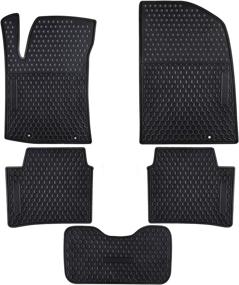 img 4 attached to Ucaskin Odorless Anti Slip Protection Liner Black Interior Accessories via Floor Mats & Cargo Liners