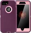 aicase shockproof/drop/dust proof heavy duty rugged case for iphone 7/8/se [2nd gen] - full body drop protection durable cover logo