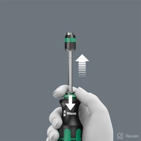 img 1 attached to 🔧 Wera 05073541001 Kraftform 817 R SB Hexagon Premium Plus Bitholding Screwdriver - Best 1/4" Head Bayonet Blade Tool with Rapidator Quick-Release Chuck and 133mm Blade Length