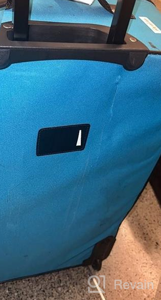 img 1 attached to Rockland Journey Softside Upright Luggage Set, Blue, 4-Piece (14/19/24/28) review by Adam Bonde
