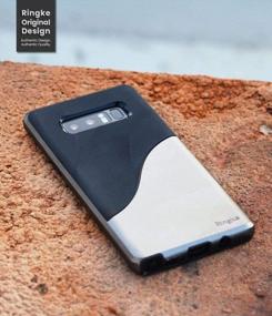 img 3 attached to Стильный и защитный чехол Ringke Wave для Galaxy Note 8 - двухслойный и устойчивый к падениям хромированный чехол с эргономичным дизайном.
