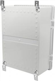 img 1 attached to Zulkit Junction Box ABS Plastic Waterproof IP65 Electrical Boxes Hinged Shell Clear Cover Outdoor Universal Project Enclosure With Mounting Plate And Wall Brackets 15.4X11.4X 6.3Inch (390X290X160 Mm)