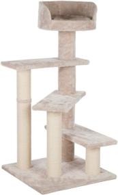 img 3 attached to 🐱 TRIXIE Tulia Senior Cat Tree: Multi-Level Scratching Posts, Comfortable Padded Platform, Cream Design