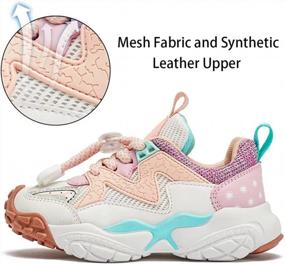 img 3 attached to HOBIBEAR Kids Sneakers: Lightweight, Breathable Running Shoes For Boys & Girls - Hook And Loop Closure!