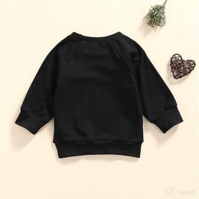 img 2 attached to 👶 Adorable Babe Letter Printed Toddler Infant Baby Clothes: Long Sleeve Pullover Sweatshirt, Shirt, and Sweater Tops for Fall Winter