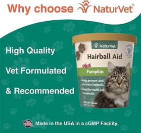 img 1 attached to NaturVet Hairball Plus Pumpkin Chews